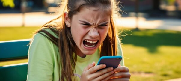 child checking whatsapp messages while parent wonders if whatsapp is safe